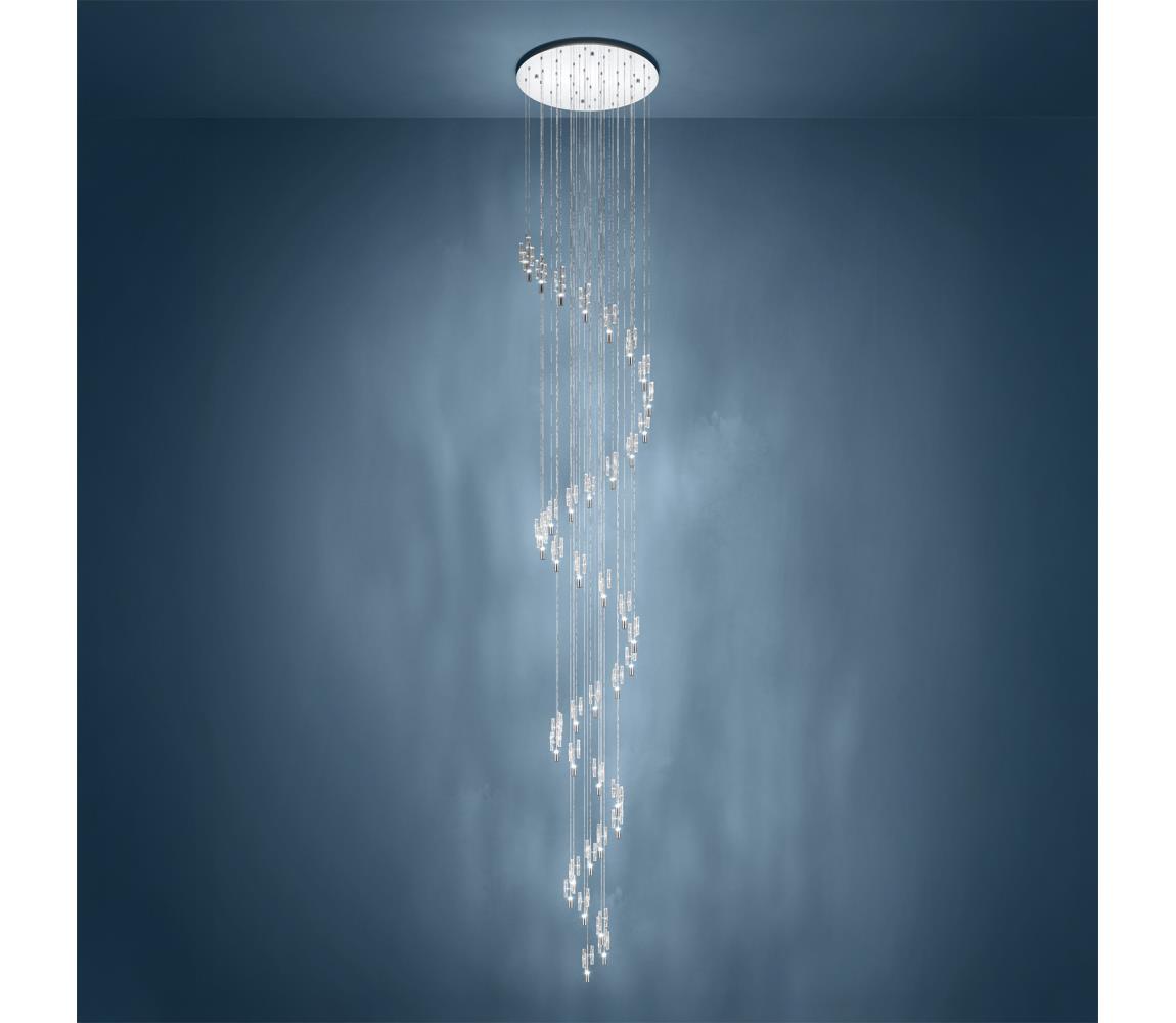 Eglo 390478 - LED luster na lankách ALEMDINA 40xLED/2,1W/230V 2200/3000/4000K chróm 390478