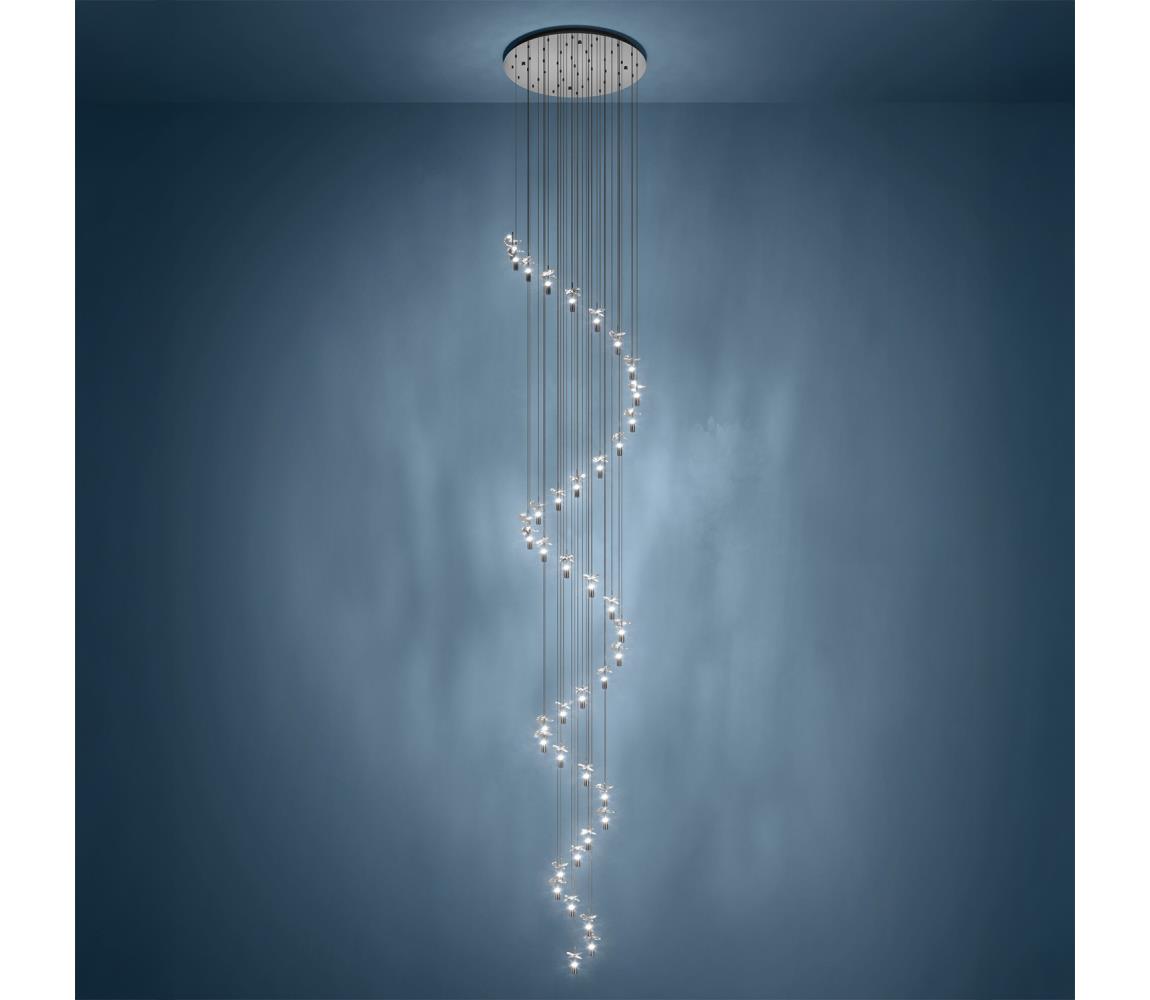 Eglo 390492 - LED luster na lankách COMAREIRA 40xLED/2,1W/230V 2200/3000/4000K chróm 390492