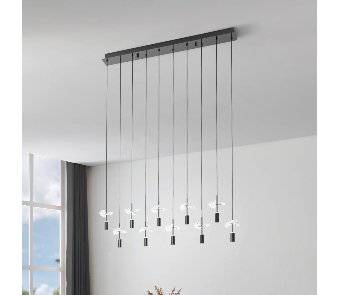 Eglo 390494 - LED luster na lankách COMAREIRA 10xLED/2,6W/230V 2200/3000/4000K chróm 390494