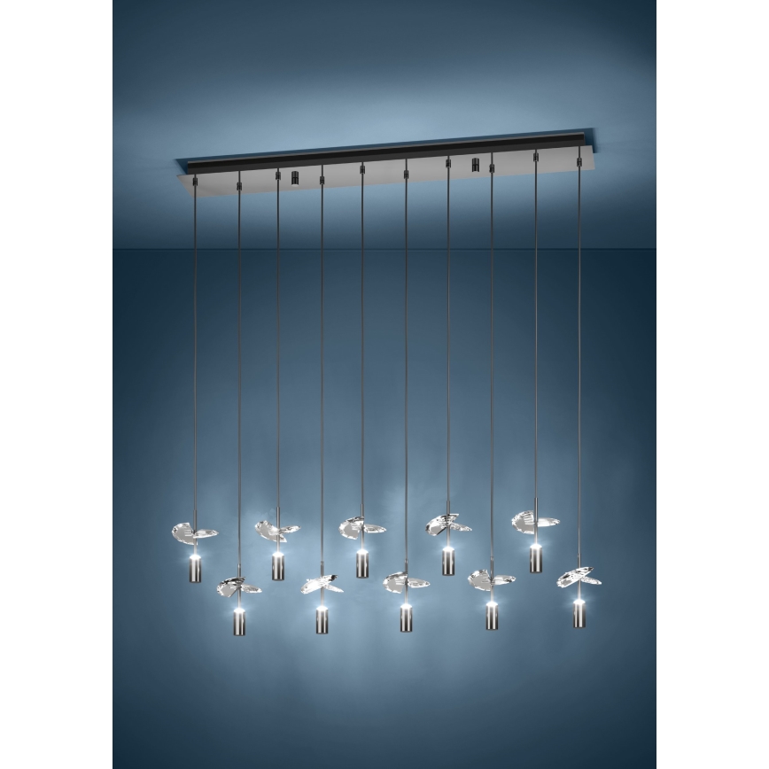 Eglo - LED luster na lanku 10xLED/2,6W/230V 2200/3000/4000K lesklý chróm