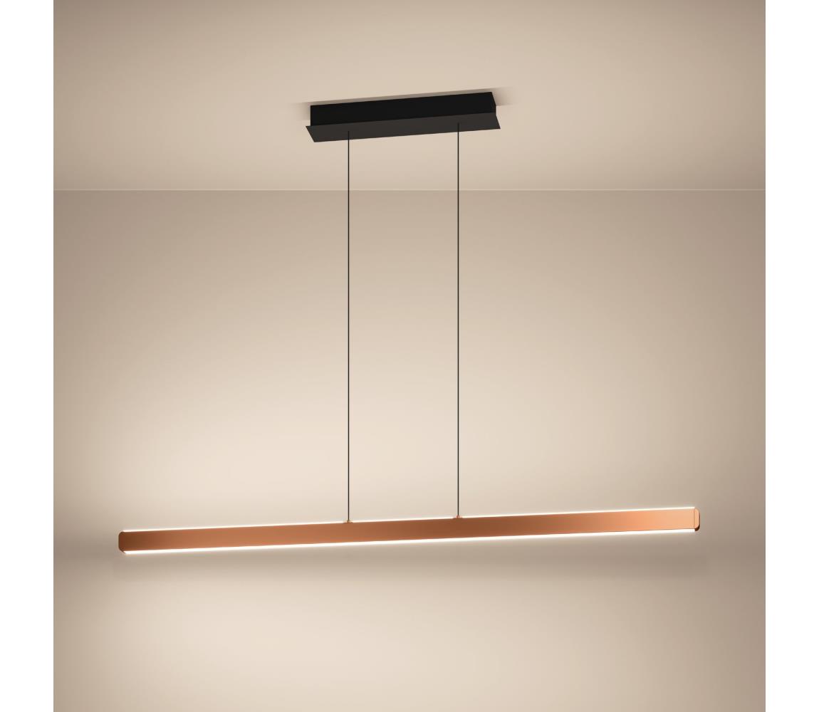 Eglo 390499 - LED stmievateľný luster na lanku CIGGIANO LED/30W/230V zlatá + diaľkový ovládač 390499