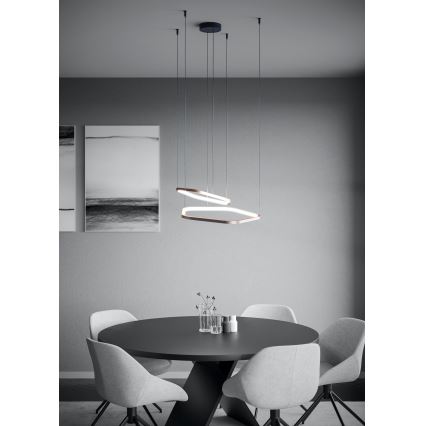 Eglo - LED stmievateľný luster na lane LED/30W/230V 2200-6500K mosadz + diaľkové ovládanie