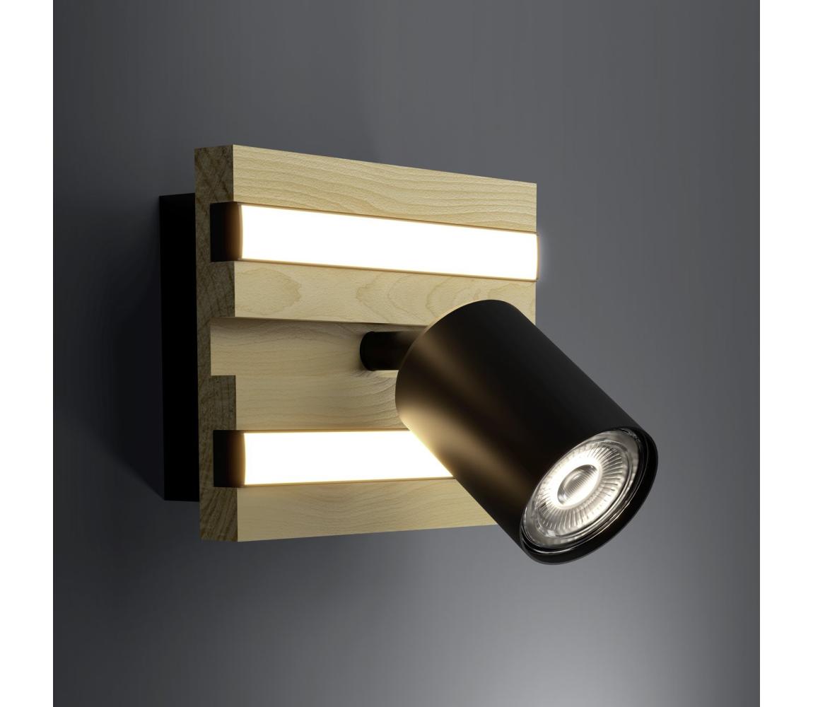 Eglo 390521-LED Nástenné bodové svietidlo GESTEIRA LED/2,2W/230V+2x1,2W+2x2W béžová/čierna 390521
