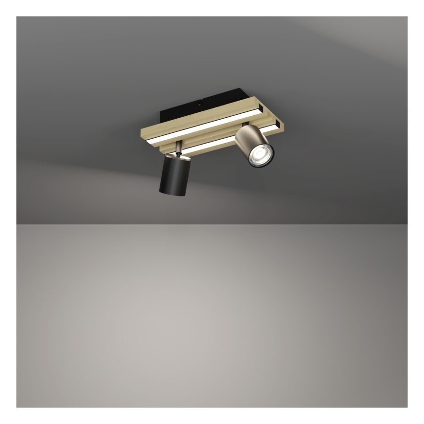 Eglo Stars of Light - LED bodové svietidlo 2xLED/2,2W/230V + 2xLED/1,2W + 2xLED/2W béžová/čierna