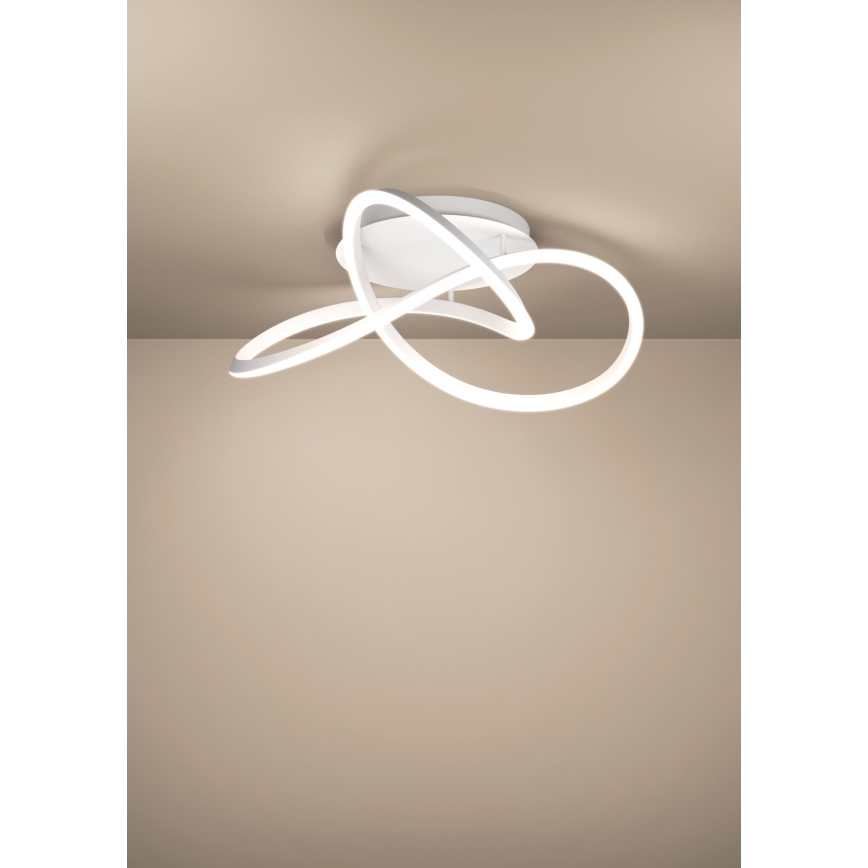 Eglo - LED Stmievateľné stropné svietidlo LED/40W/230V 2200-6500K pr. 83 cm biela + diaľkové ovládanie