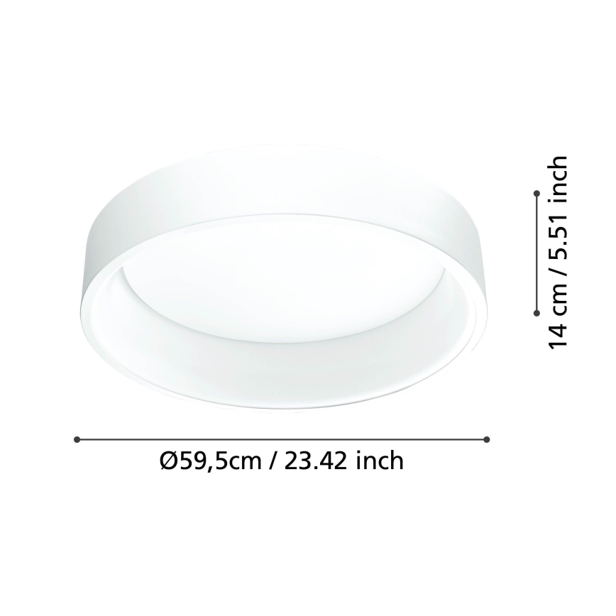 Eglo - LED Stmievateľné stropné svietidlo 1 LED/35,2W/230V