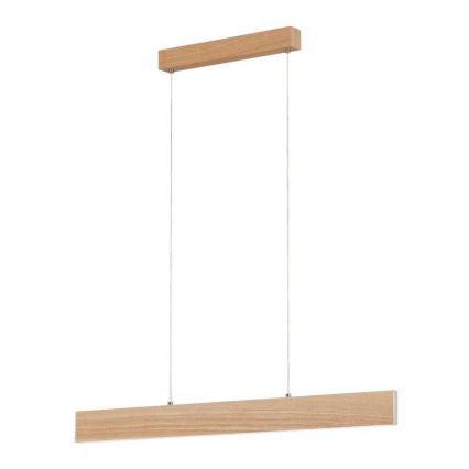 Eglo 39344 - LED závesné svietidlo na lanku CLIMENE LED/17W/230V + LED/4,2W dub