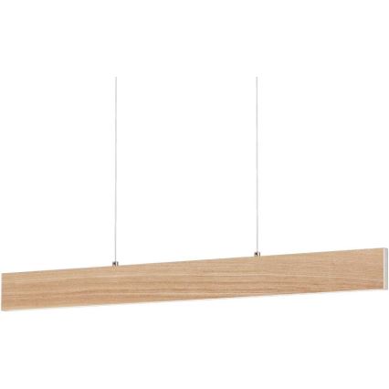 Eglo 39344 - LED závesné svietidlo na lanku CLIMENE LED/17W/230V + LED/4,2W dub