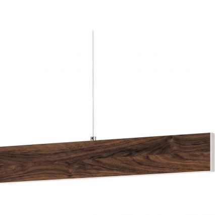 Eglo - LED stmievateľný luster na lankách LED/21W/230V + LED/8,4W orech