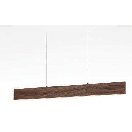 Eglo - LED stmievateľný luster na lankách LED/21W/230V + LED/8,4W orech