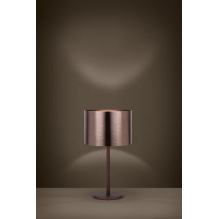 Eglo - Stolná lampa 1xE27/60W/230V medená