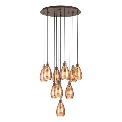 Eglo - Luster na lanku 10xE27/60W/230V