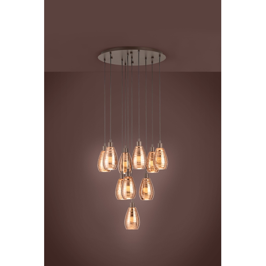 Eglo - Luster na lanku 10xE27/60W/230V