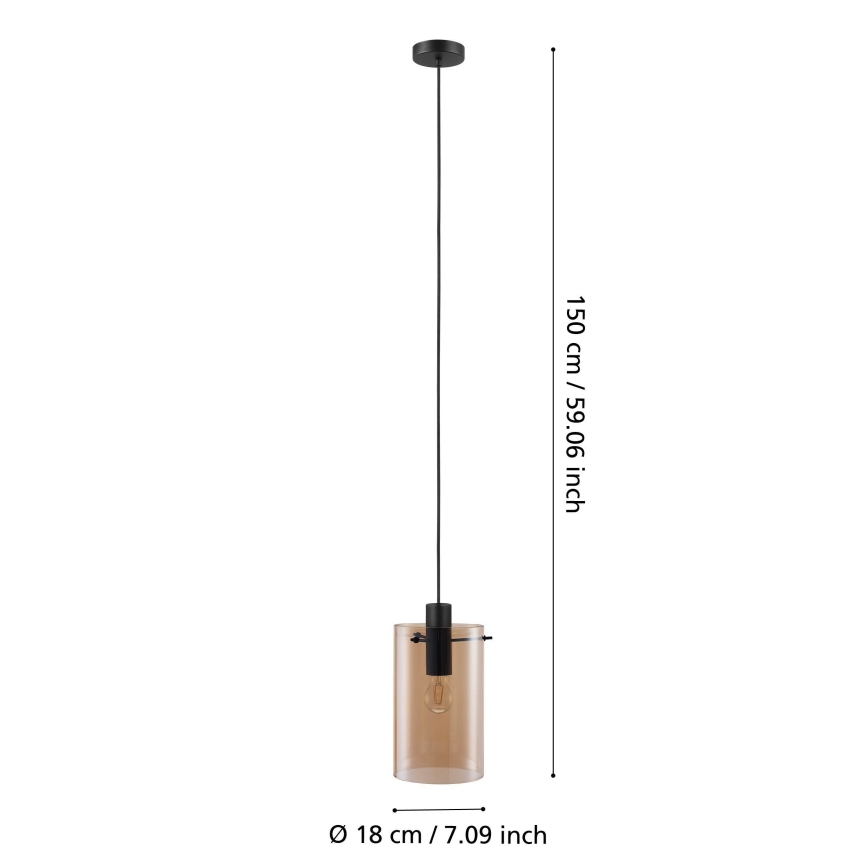 Eglo - Luster na lanku 1xE27/40W/230V