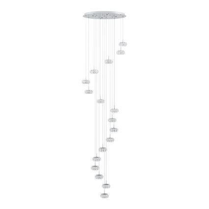 Eglo - LED Stmievateľný luster na lanku 17xLED/4,5W/230V