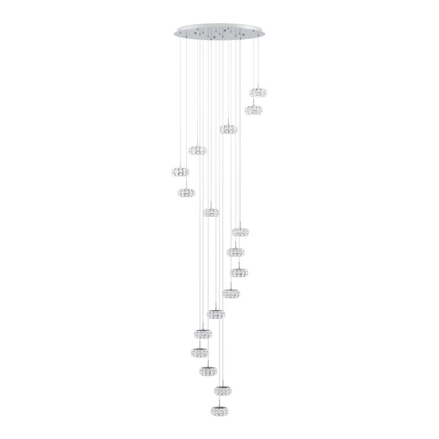 Eglo - LED Stmievateľný luster na lanku 17xLED/4,5W/230V