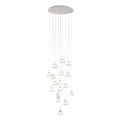 Eglo - LED Stmievateľný luster na lanku 17xLED/5W/230V