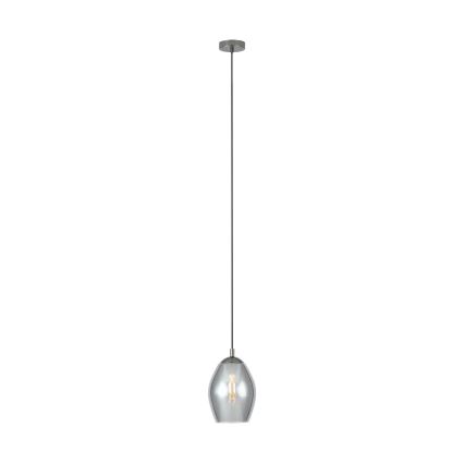 Eglo - Luster na lanku 1xE27/60W/230V dymová