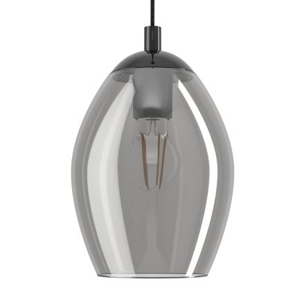 Eglo - Luster na lanku 1xE27/60W/230V dymová