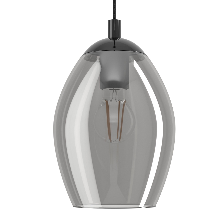Eglo - Luster na lanku 1xE27/60W/230V dymová