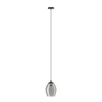 Eglo - Luster na lanku 1xE27/60W/230V dymová