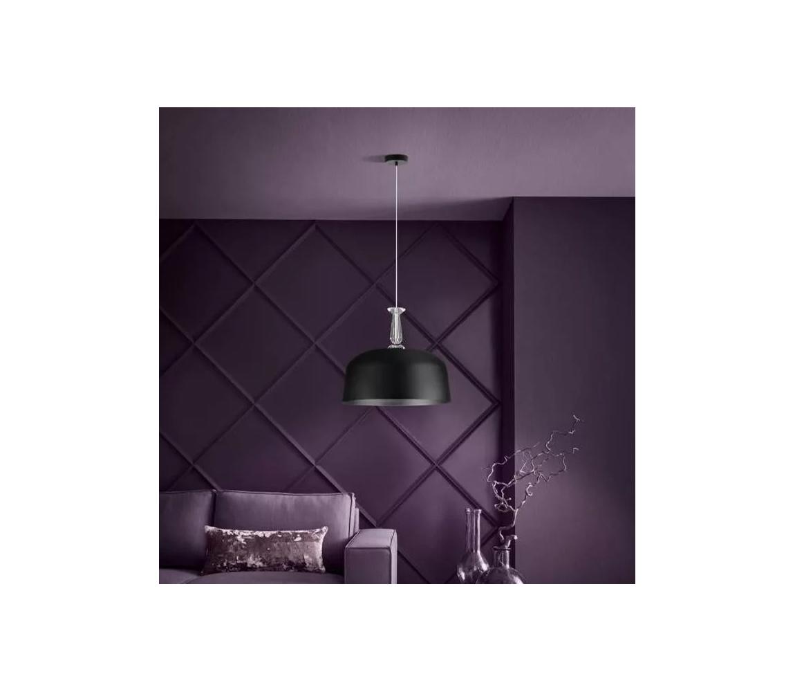 Eglo 39588 - Závesný luster na lanku MONTE FUERTE 3xE27/10W/230V čierny 39588