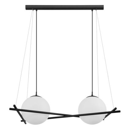 Eglo 39592 - Závesný luster na lanku SALVEZINAS 2xE27/25W/230V