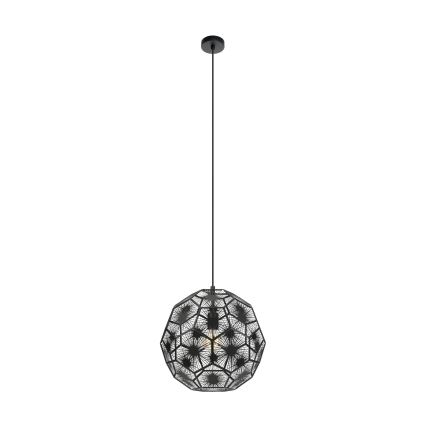 Eglo - Luster na lanku 1xE27/60W/230V pr. 41 cm čierna