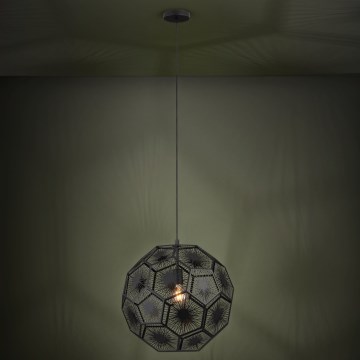 Eglo 39619 - Luster na lanku 1xE27/60W/230V pr. 50 cm čierna