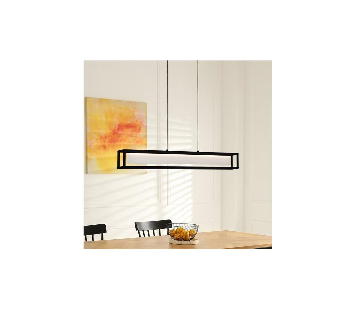 Eglo 39629 - LED stmievateľný závesný luster na lanku GUALAJO LED/27W/230V čierny 39629