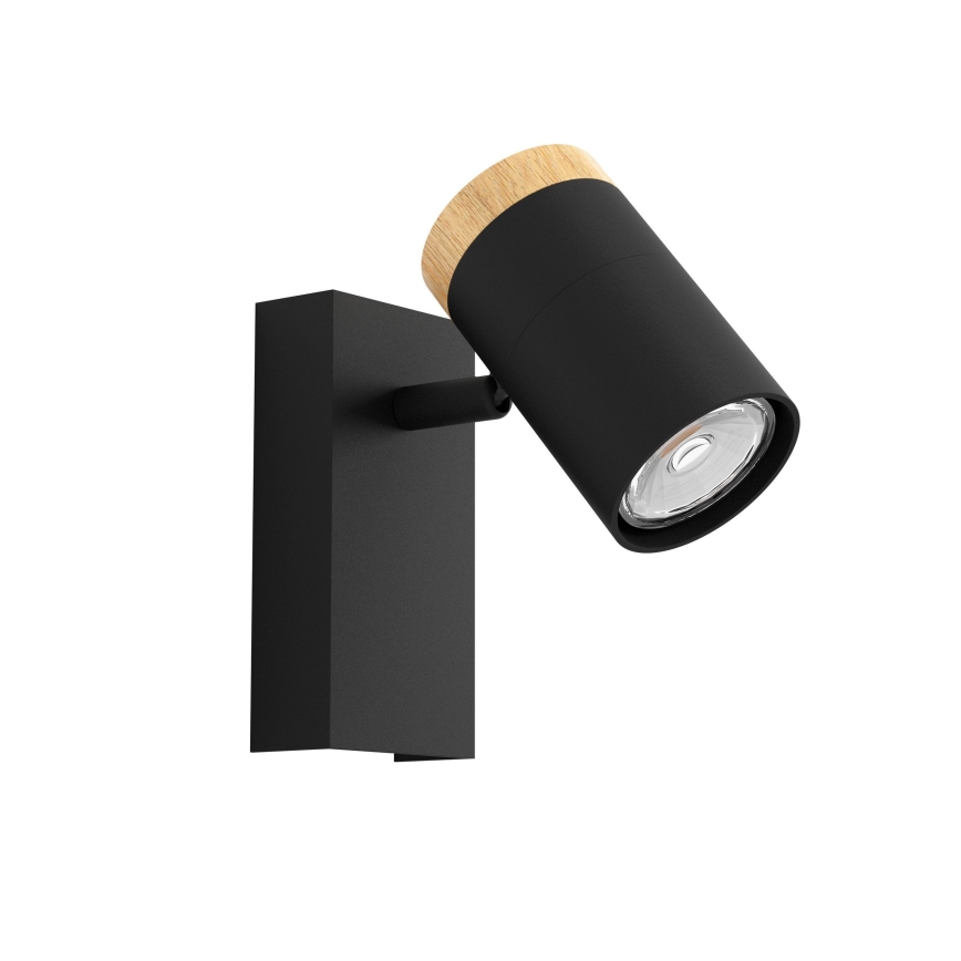Eglo - LED Nástenné bodové svietidlo 1xGU10/4,5W/230V 3000K čierna/hnedá