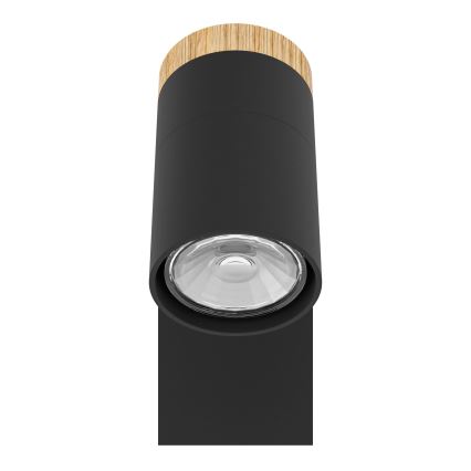 Eglo - LED Nástenné bodové svietidlo 1xGU10/4,5W/230V 3000K čierna/hnedá