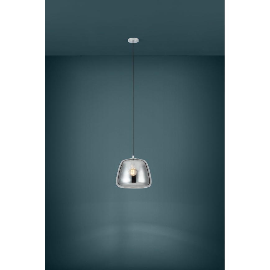 Eglo - Luster na lanku 1xE27/40W/230V pr. 35 cm dymová