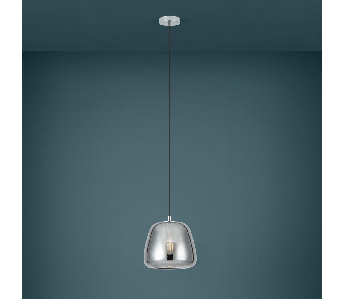 Eglo 39666 - Luster na lanku ALBARINO 1xE27/40W/230V pr. 26 cm dymová
