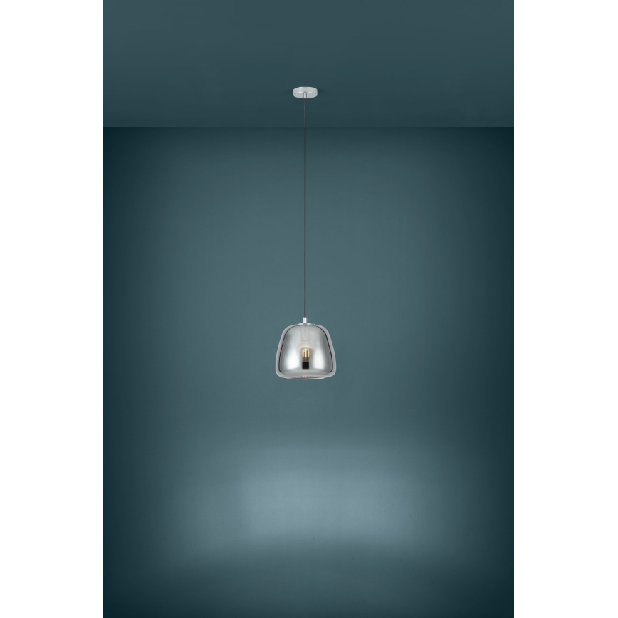 Eglo - Luster na lanku 1xE27/40W/230V pr. 26 cm dymová