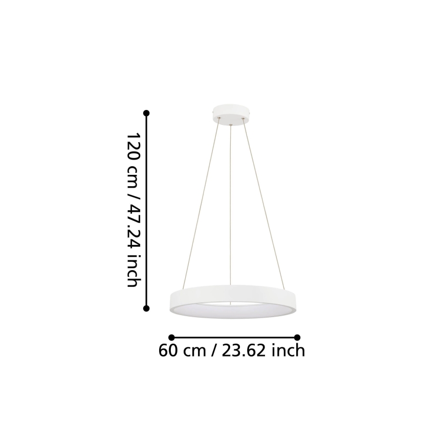 Eglo - LED Stmievateľný luster na lanku LED/34W/230V