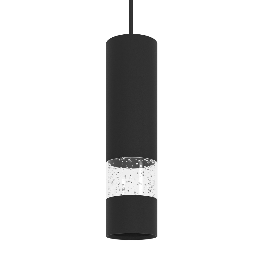 Eglo - LED Luster na lanku 1xGU10/4,6W/230V čierna
