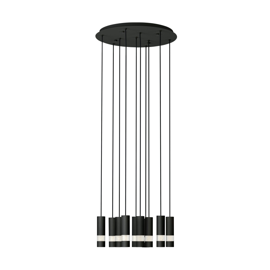 Eglo - LED Luster na lanku 10xGU10/4,6W/230V čierna