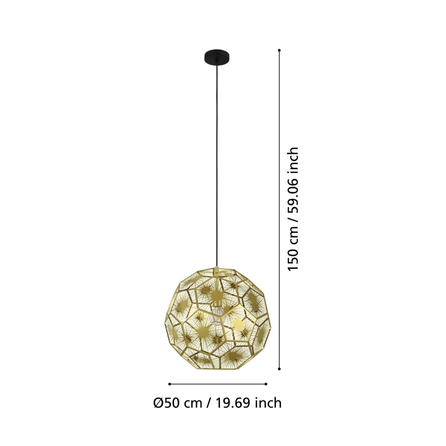 Eglo - Luster na lanku 1xE27/60W/230V priemer 50 cm