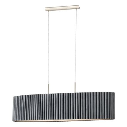 Eglo - Luster na lanku 2xE27/40W/230V šedá
