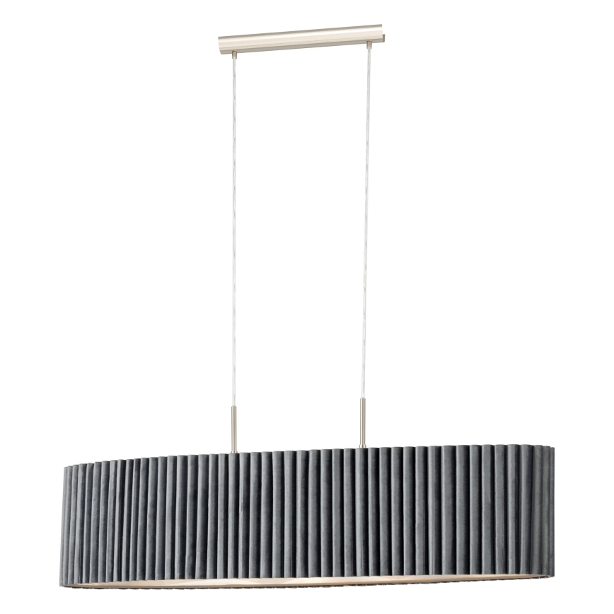 Eglo - Luster na lanku 2xE27/40W/230V šedá