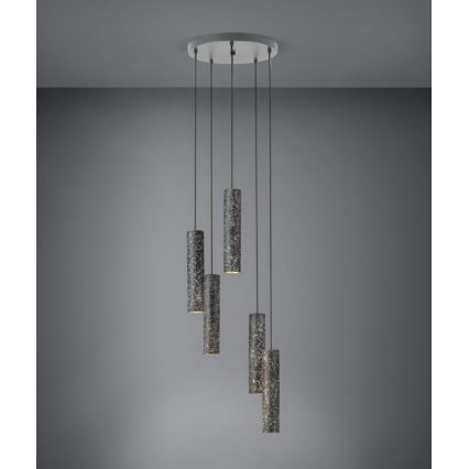 Eglo - LED Luster na lanku 5xGU10/4,5W/230V