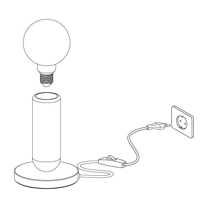 Eglo - Stolná lampa 1xE27/40W/230V