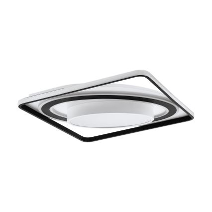 Eglo - LED Stmievateľné stropné svietidlo LED/21,5W/230V + LED/10,5W + LED/3W 3000-6500K čierna + diaľkové ovládanie