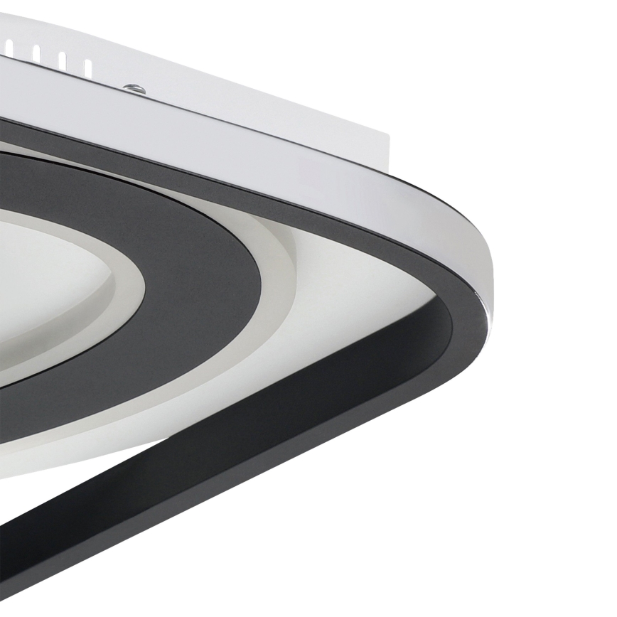 Eglo - LED Stmievateľné stropné svietidlo LED/21,5W/230V + LED/10,5W + LED/3W 3000-6500K čierna + diaľkové ovládanie