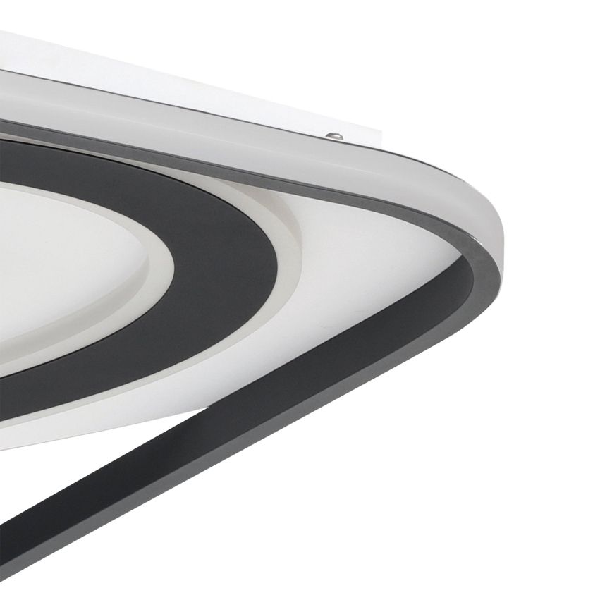 Eglo - LED Stmievateľné stropné svietidlo LED/28W/230V+LED/13W+ LED/2,8W 3000-6500K čierna + diaľkové ovládanie