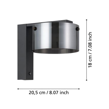 Eglo - LED Stmievateľné nástenné svietidlo 1xLED/7,2W/230V