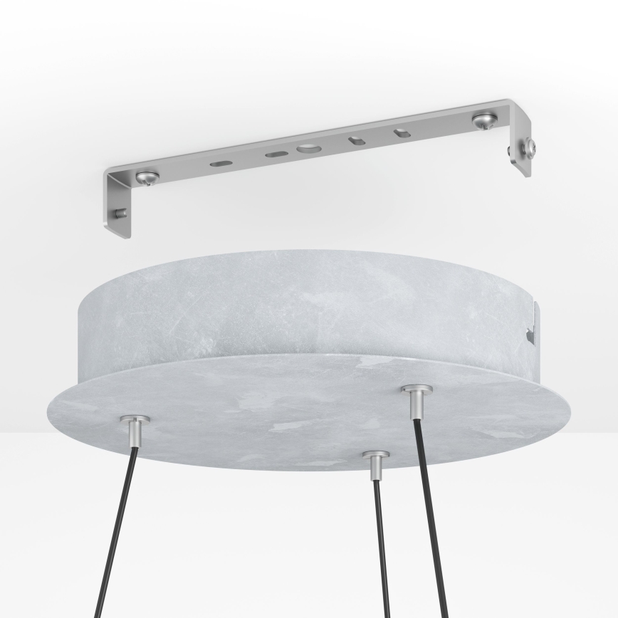 Eglo - LED Stmievateľný luster na lanku LED/36W/230V 3000K šedá/dub