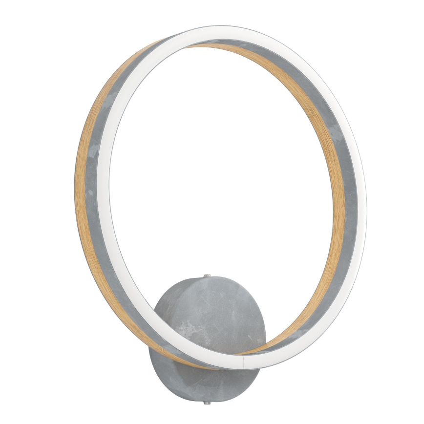 Eglo - LED Nástenné svietidlo LED/12W/230V 3000K šedá/dub