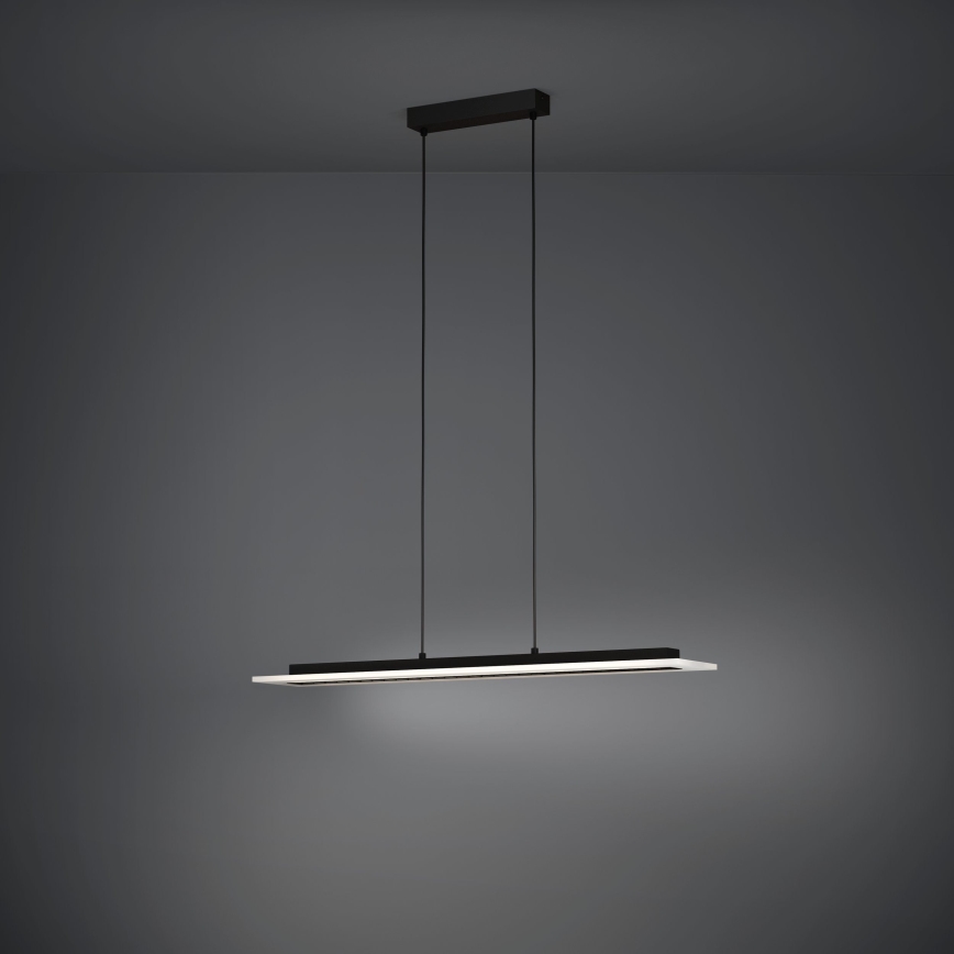 Eglo - LED Stmievateľný luster na lanku LED/57,5W/230V 3000K čierna + diaľkové ovládanie